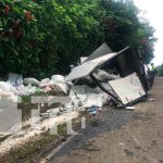 Fallas en los frenos de un camión casi deja dos muertos en El Crucero, Carazo
