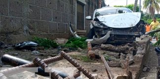¡A centímetros de la muerte! Hombre se salva de ser atropellado en Managua