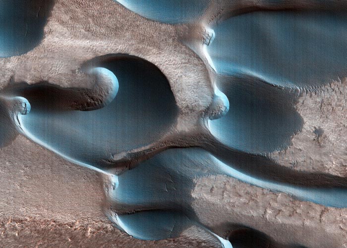 Rocas orgánicas del antiguo delta de un río en Marte