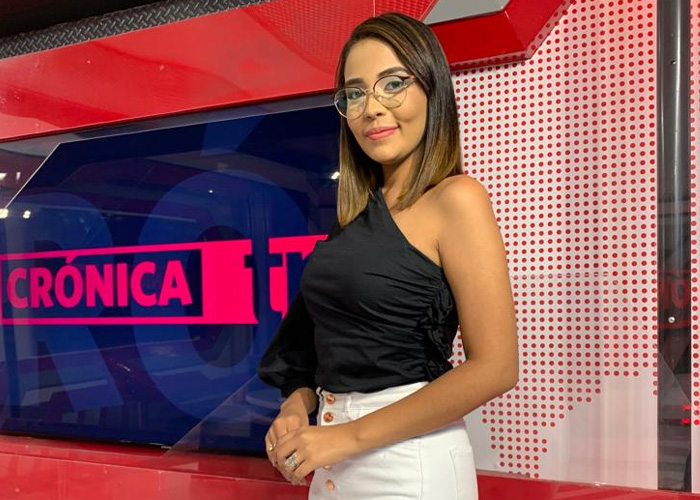 Veyra Reyes, presentadora de Crónica TN8