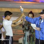 Presidente Daniel Ortega, en Acto por la Antorcha de la Libertad de Centroamérica