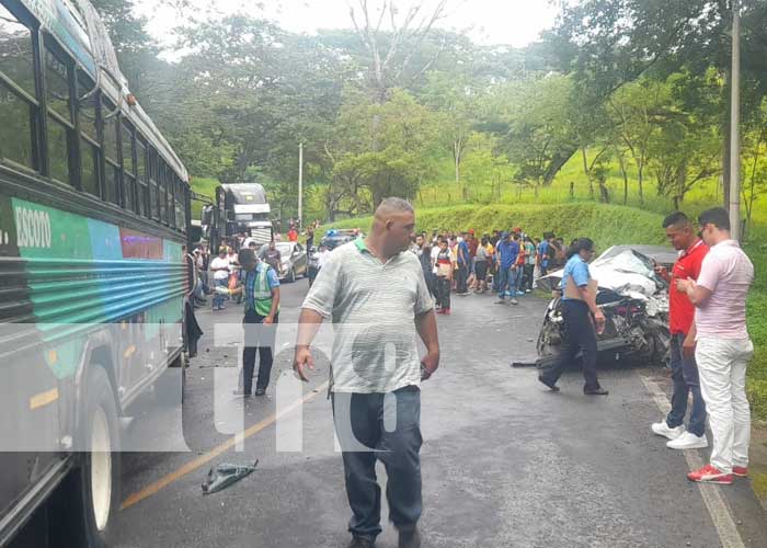 Trágico accidente de tránsito entre Muy Muy y Boaco, jurisdicción Matagalpa