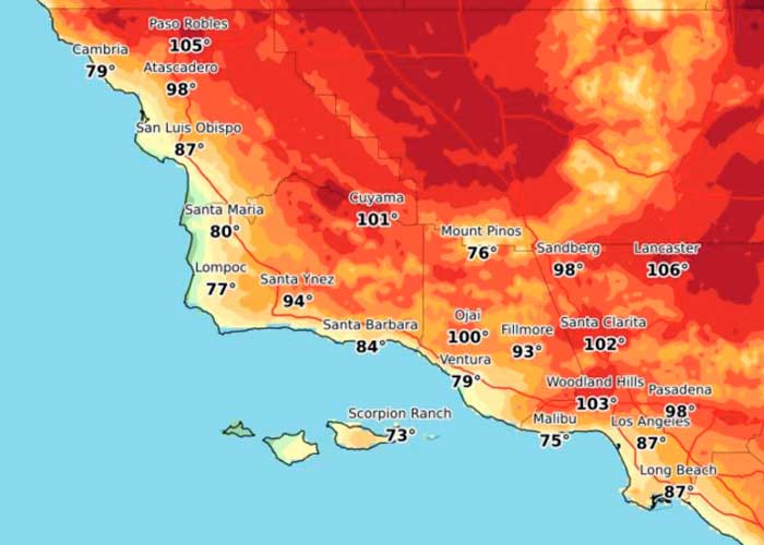 Endemoniada ola de calor está "horneado" el oeste de Estados Unidos