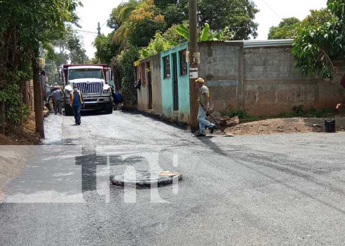Mejoramiento de calles en el barrio Carlos Marx, Managua 