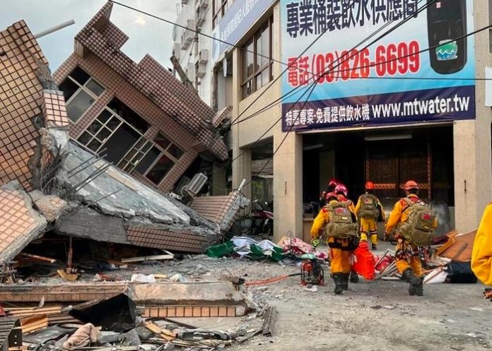 Un terremoto de magnitud 6,9 sacude Taiwán