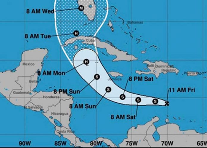 Depresión Tropical Nueve podría convertirse en Huracán en el Caribe