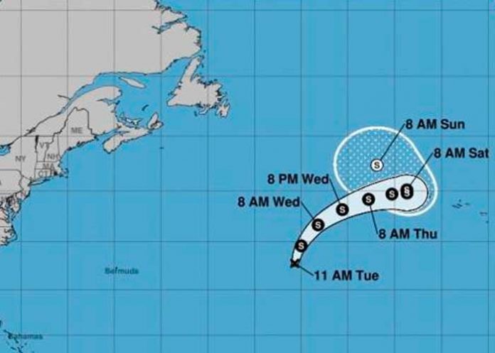 La octava depresión tropical se forma en el Atlántico central