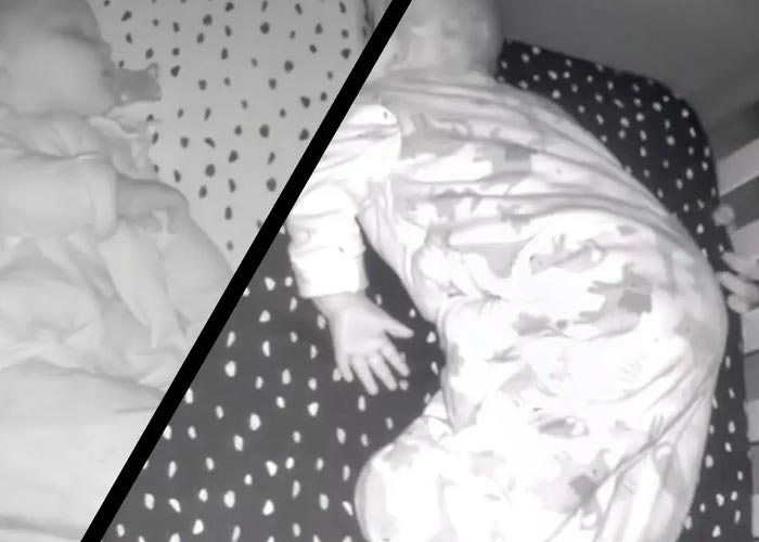 Supuesto fantasma aparece en el cuarto de un bebé