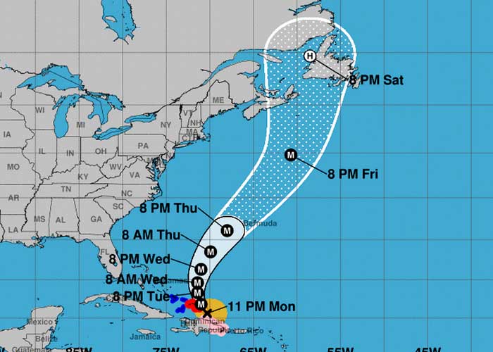 "Fiona" se fortaleció hasta convertirse en un huracán de categoría 3