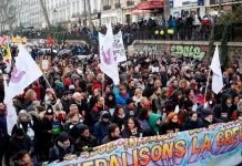 Masiva manifestación en Francia contra reforma de las pensiones