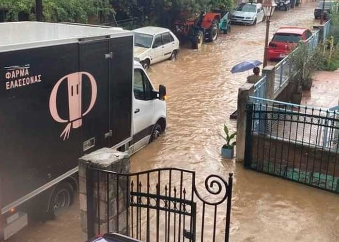 Apocalíptica tormenta en Grecia deja las calles convertidas en ríos