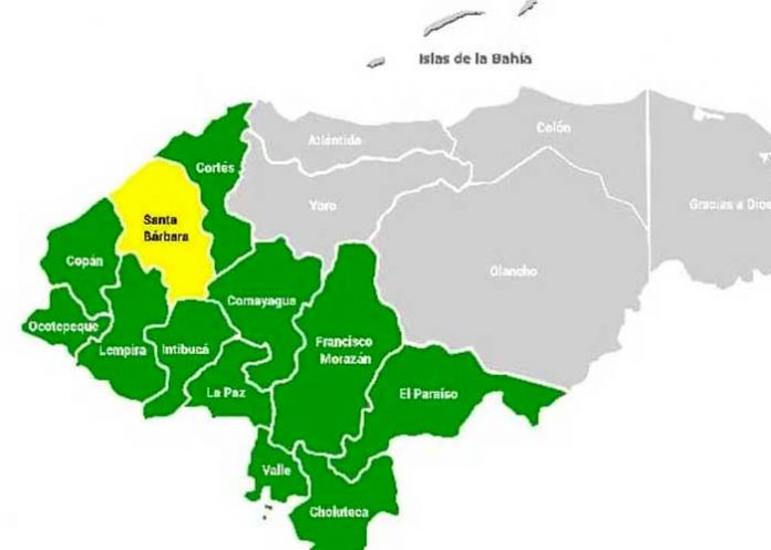 Alerta amarilla y verde en 12 departamentos de Honduras por las lluvias