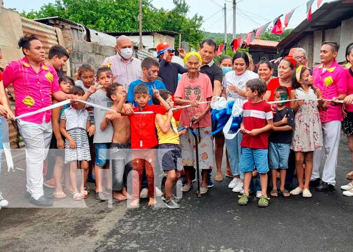 Concluyen mejora de todas las calles del B. Anexo Las Brisas en Managua