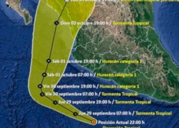 En las costas de México se formó la tormenta Orlene con potencial de huracán
