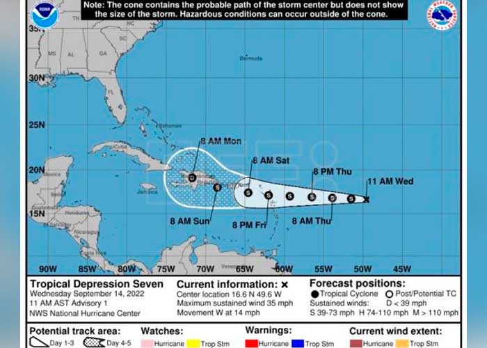 Se forma la tormenta tropical "Fiona" en el Atlántico