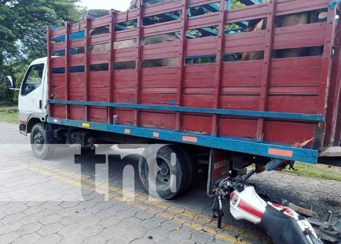 Fuerte accidente de tránsito en Moyogalpa, Ometepe