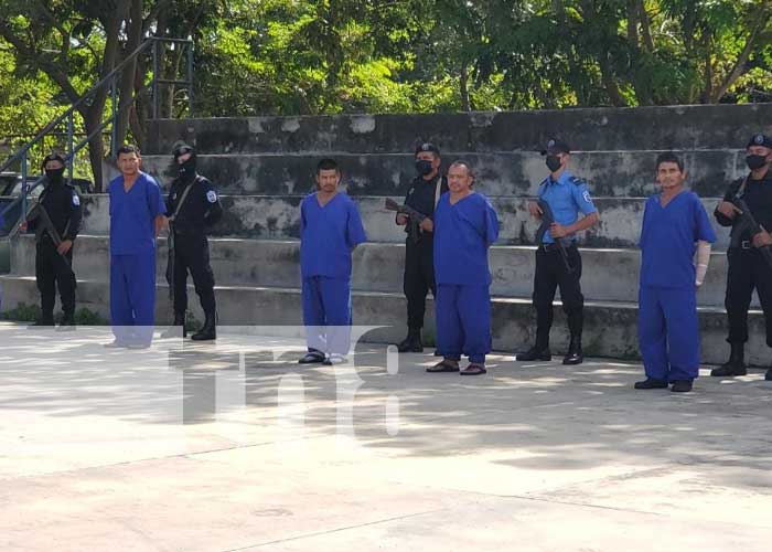 Presuntos delincuentes presos en Nueva Segovia