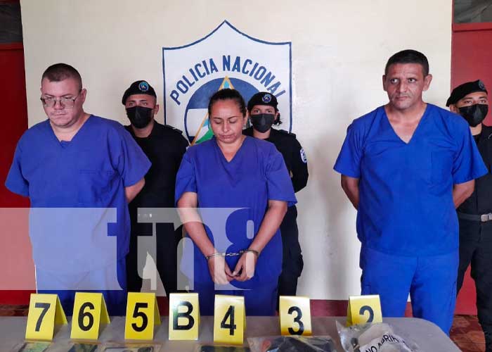 Transacción de cocaína deja la captura de 3 sujetos en Rivas 