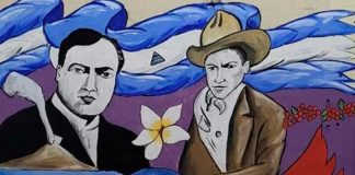 Mural en homenaje a Darío y Augusto C. Sandino