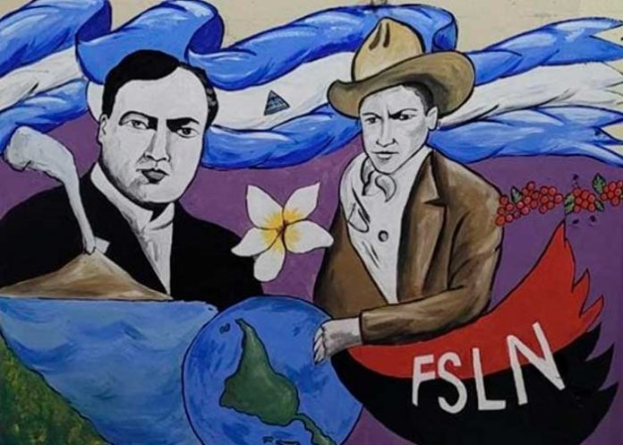 Mural en homenaje a Darío y Augusto C. Sandino