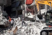 Colapsa edificio y deja al menos a 13 muertos en Alepo, Siria