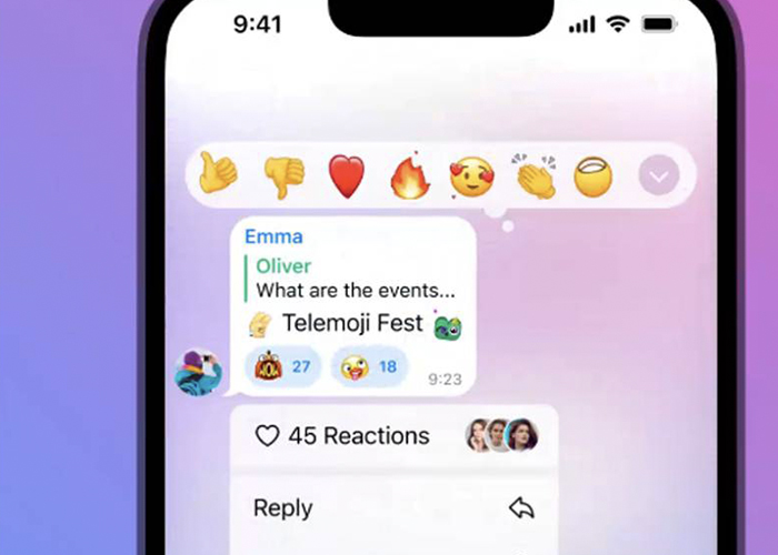 La nueva actualización de Telegram trae lluvia de reacciones, animaciones y más