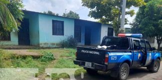 Policía en Ciudad Belén, Managua, donde ocurrió el atroz crimen