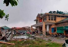 Tifón Noru toca tierra dejando a miles de personas en albergue en Vietnam