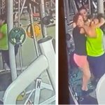 Mujeres se agarran de las "mechas" por una máquina en el Gym (VIDEO)