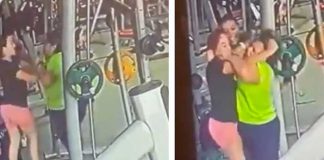 Mujeres se agarran de las "mechas" por una máquina en el Gym (VIDEO)