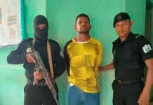 Hondureño que macheteo a su expareja es capturado por la Policía Nacional de Nicaragua