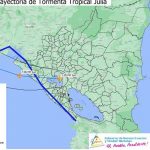 INETER: Vientos de tormenta tropical Julia disminuyen en Nicaragua