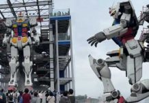 Muestran en Japón asombroso "Transformers" de tamaño real
