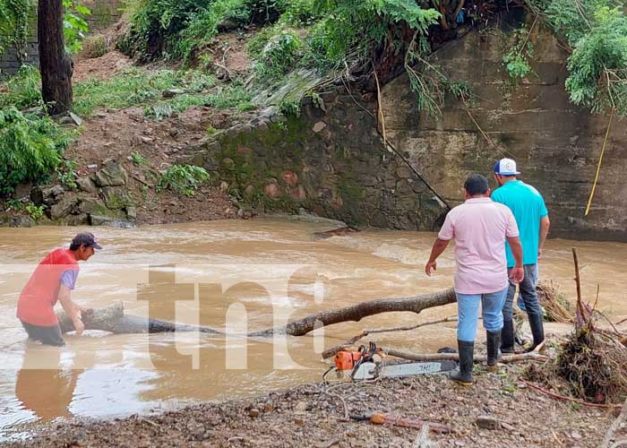 Realizan labores de mitigación por afectaciones de lluvia en San Juan del Sur