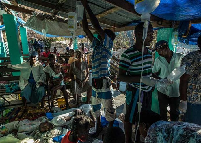 Registran 36 muertes por brote de cólera en Haití