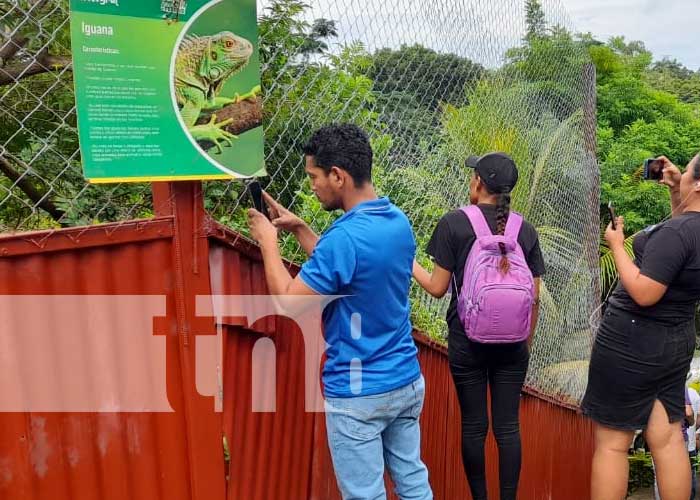 Jóvenes participan de gira informativa en zoocriadero del Parque de ferias de Managua