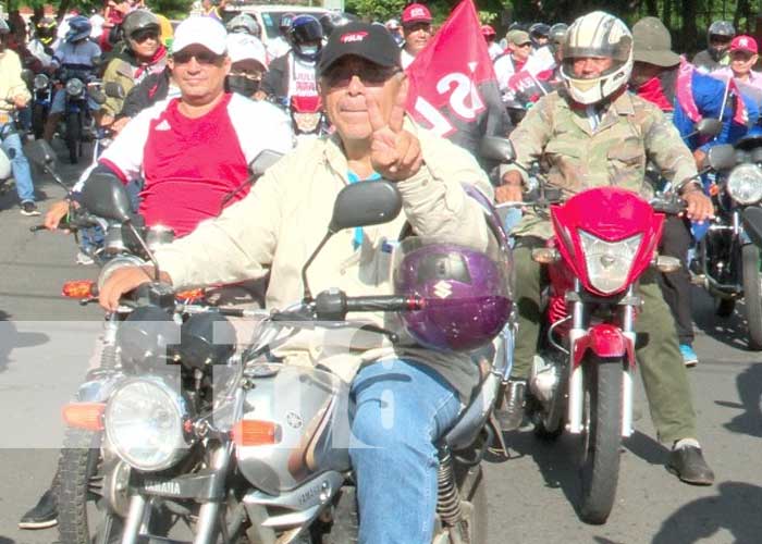 Brigadas de motociclistas respaldan continuidad del progreso en Managua