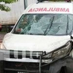 Conductor de ambulancia pierde el control e impacta contra un poste en Juigalpa