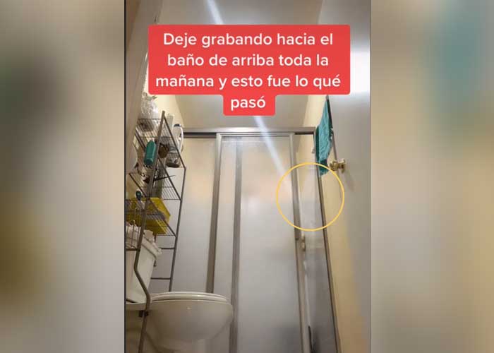 ¡VIDEO! Sujeto logra captar terrorífico espíritu en su baño