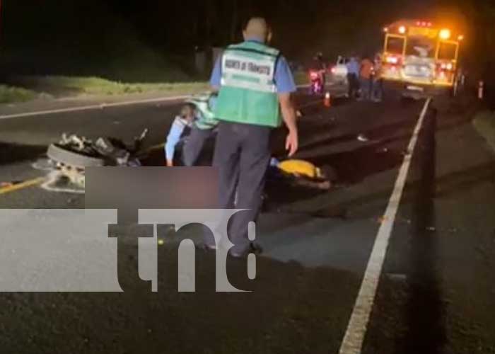 Dos hombres pierden la vida en accidente de tránsito en Chinandega
