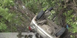 Personas a bordo de un vehículo se precipitan a un cauce en Estelí
