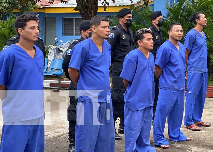 Policía de Nicaragua detiene a delincuentes en Masaya y Chinandega