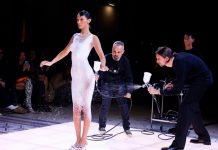 Bella Hadid y su vestido hecho de aerosol que impacta las redes sociales