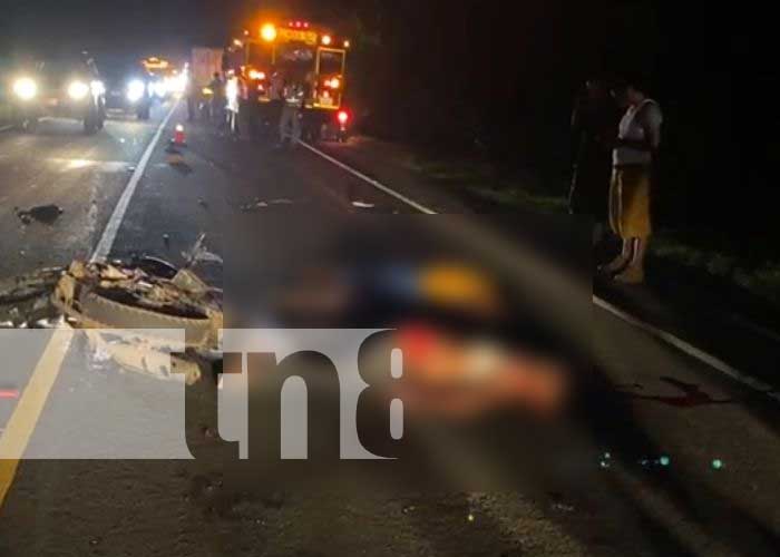 Accidente de tránsito cobra la vida de dos hombres en Chinandega