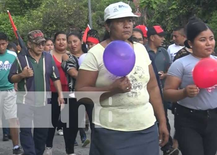 Ometepe: Familias de Urbaite, reafirman su compromiso con el FSLN