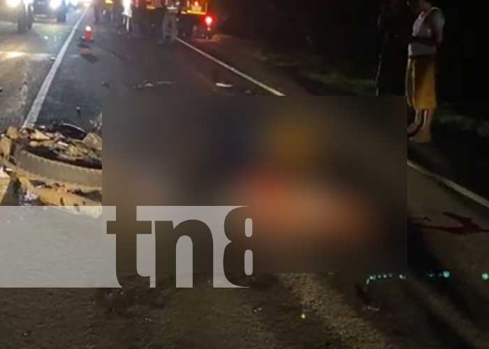 Dos hombres pierden la vida en accidente de tránsito en Chinandega