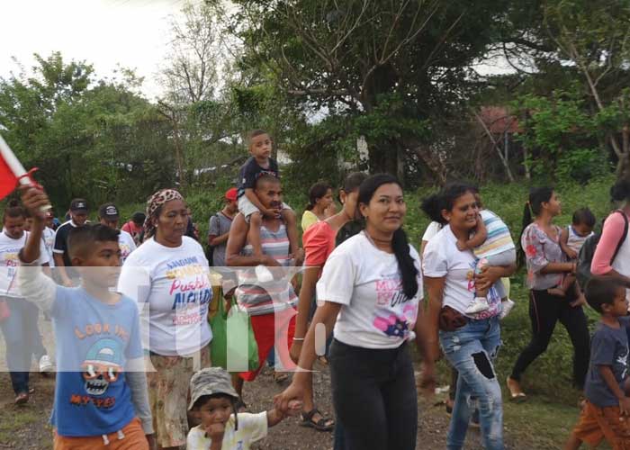Militancia sandinista recorre comunidad El Manchón en Nandaime