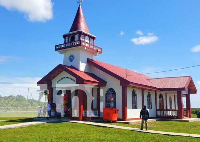 Hermosa iglesia albergará a familias de la comunidad de Pahra, Caribe Norte