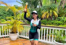 Anabella Galeano se luce en competencia de ciclismo Roatán P2P
