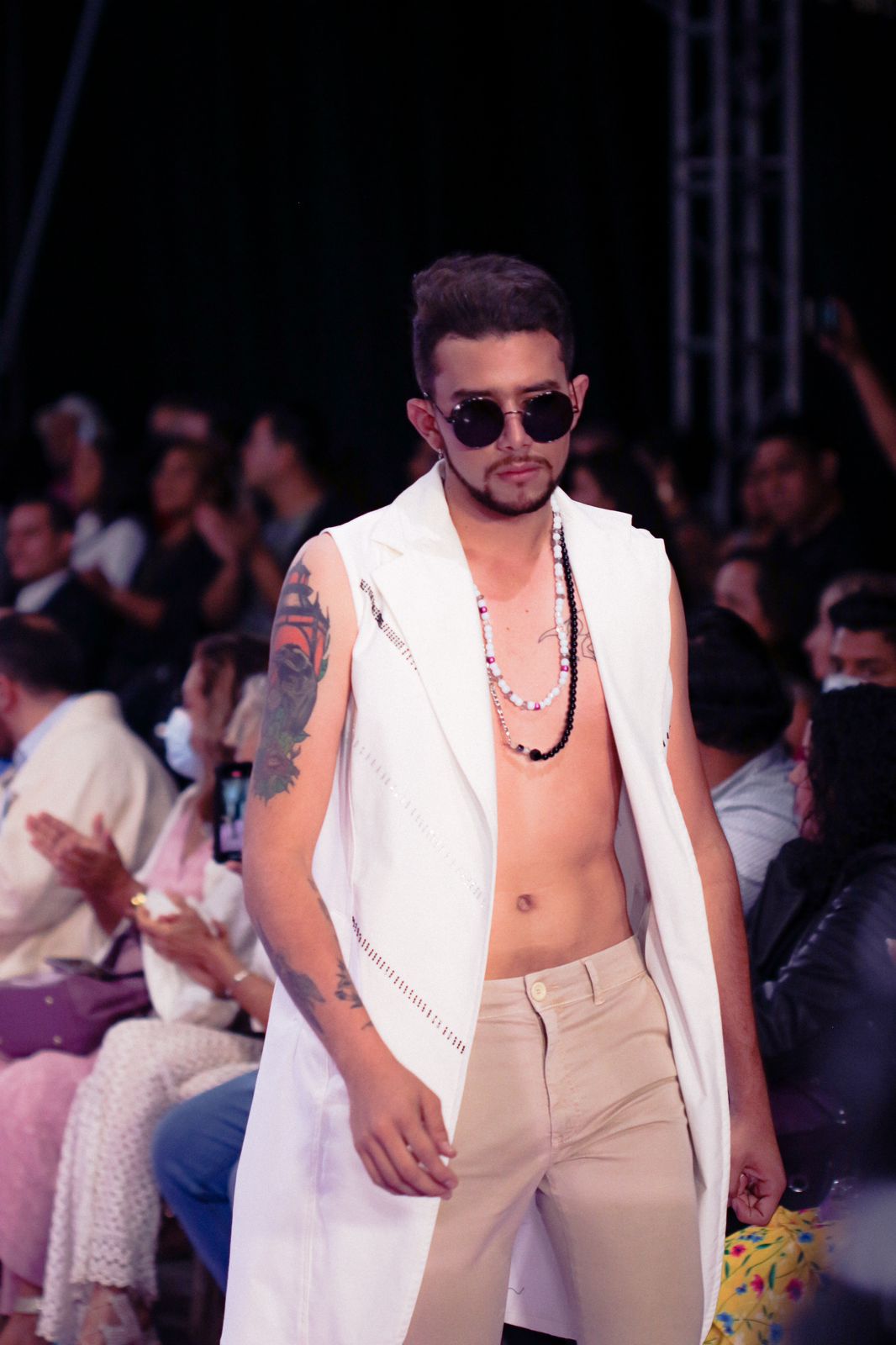 Julio Payan en su debut como modelo en ND